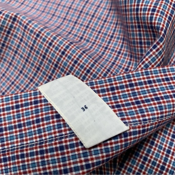 Polo Ralph Lauren Blake Shirt Mens Large Blue Red Long Sleeve Button Down VTG - Picture 10 of 12